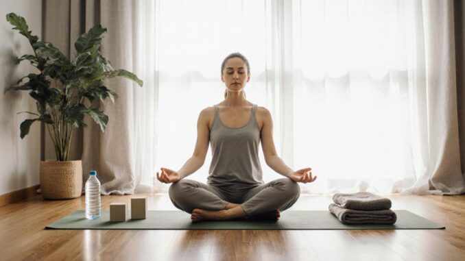 Grundausstattung für Yogaübungen zu Hause