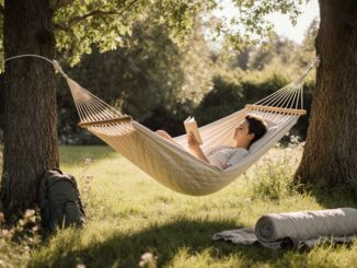 entspannende Garten-Camping-Hängematte
